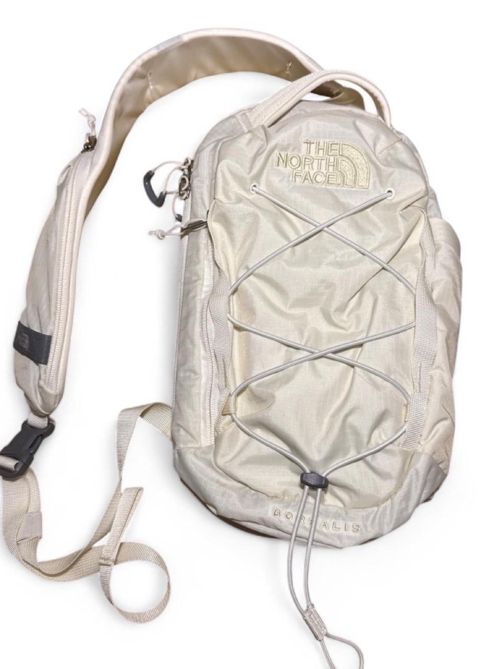 The North Face Borealis Sling Pack in Cream Monochrome